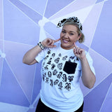 Sketched Fairytale characters t-shirt