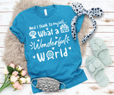 Wonderful World tee shirt
