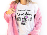 Vacation Cat t-shirt