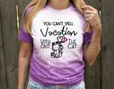 Vacation Cat t-shirt