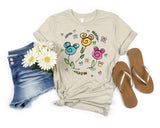 MOUSE Flower and Garden tee shirt