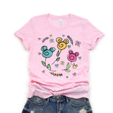 MOUSE Flower and Garden tee shirt