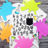 Sketched Fairytale characters t-shirt