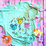 MOUSE Flower and Garden tee shirt