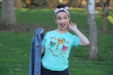 MOUSE Flower and Garden tee shirt