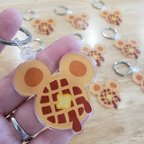 Mouse waffle Keychain
