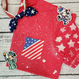 USA American Mouse flag pocket tee