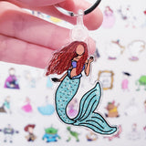 Live Action Mermaid  Acrylic Keychain