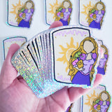Tangled Glitter Sticker
