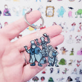 Hitchhiking ghosts keychain