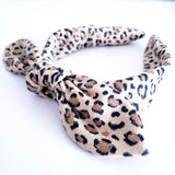 Glitter Leopard Print Knotty Bow