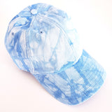 Blue cotton candy baseball hat