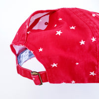 RED STARS baseball hat with hidden pony tail hole