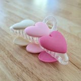 Triple heart hair clip