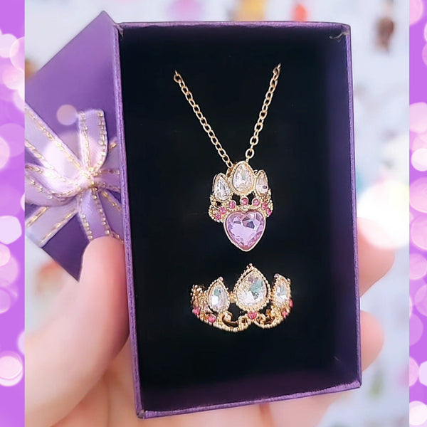The Lost Princess jewelry set - Tangled crown necklace / 18 inches