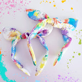 Splatter paint bow