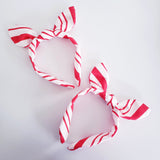Candy Cane knotty bow / Christmas