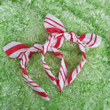 Candy Cane knotty bow / Christmas