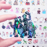 Hitchhiking ghosts Doodle sticker