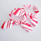 Candy Cane knotty bow / Christmas