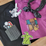 Nightmare Ragdoll Patchwork  pocket tee