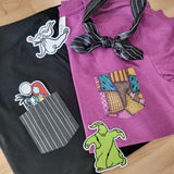 Nightmare Ragdoll Patchwork  pocket tee