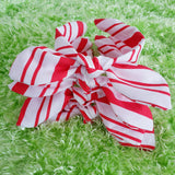 Candy Cane knotty bow / Christmas