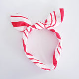 Candy Cane knotty bow / Christmas