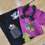 Nightmare Ragdoll Patchwork  pocket tee