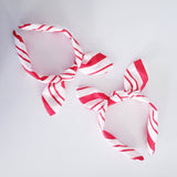Candy Cane knotty bow / Christmas