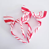 Candy Cane knotty bow / Christmas