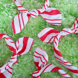 Candy Cane knotty bow / Christmas