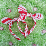 Candy Cane knotty bow / Christmas
