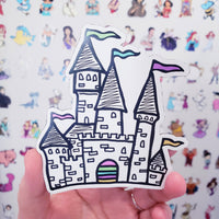 Castle doodle Magnet