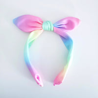Rainbow unicorn Knotty Bow