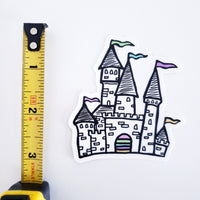 Castle Doodle sticker