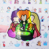 Holographic Witch SISTERS Doodle sticker