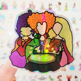 Holographic Witch SISTERS Doodle sticker