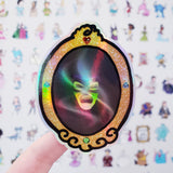 Holographic Magic Mirror Doodle sticker