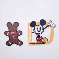 GINGERBREAD mouse Christmas Doodle Magnet