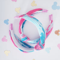 Sleeping Beauty splatter knotted headband