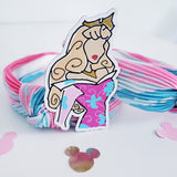 Sleeping Beauty splatter knotted headband