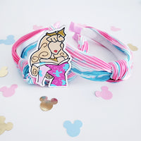 Sleeping Beauty splatter knotted headband