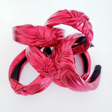Holiday RED twist knotted headband