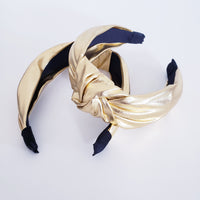 Metallic GOLD twist knotted headband
