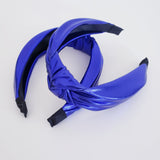 Midnight blue twist knotted headband