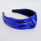 Midnight blue twist knotted headband