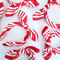 Candy Cane knotty bow / Christmas