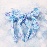 Sparkle Frozen Snowflakes knotty Bow