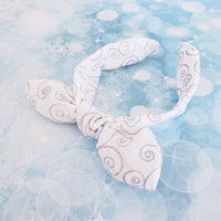 Swirling Snow knotty bow